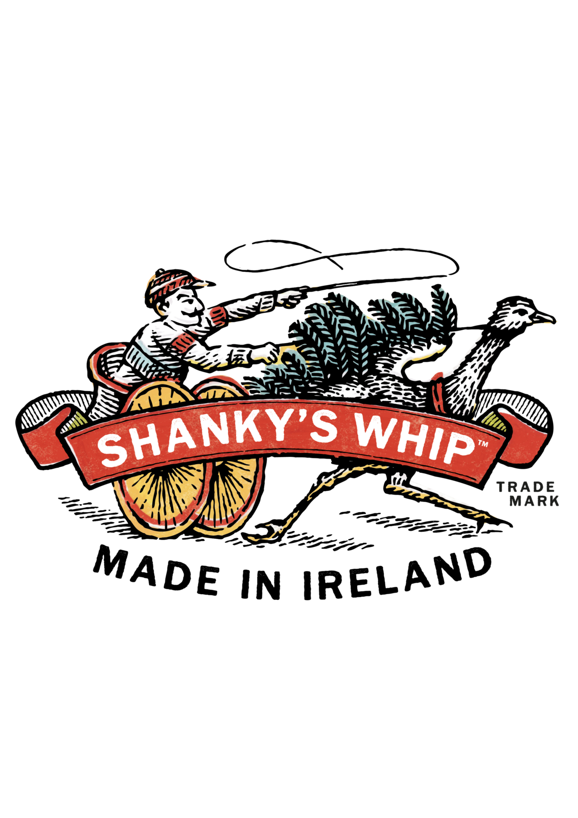 Shankys Whip Logo - Graphics Details - Chariot and Text